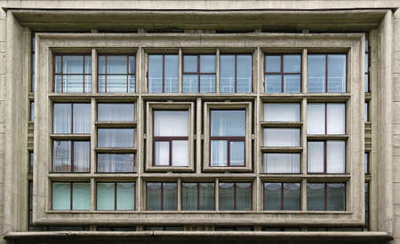 Composition of windows on facadeの写真素材