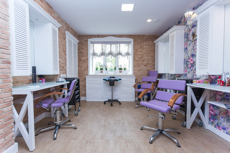 beauty saloon interiorのeditorial素材