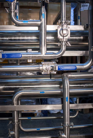 Pharmaceutical technology equipment facility for water preparation, cleaning and treatment at...