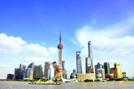 The bund sights of Shanghaiのeditorial素材