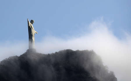 Statue of Christ the Redeemer in Rio de Janeiro, Brazilのeditorial素材