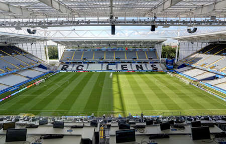 Stade Bollaert-Delelis, Lens, France. Stadium Bollaert-Delelis, Lens, France.のeditorial素材