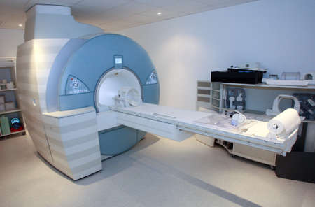 Magnetic resonance Imaging machine in hospitalの写真素材
