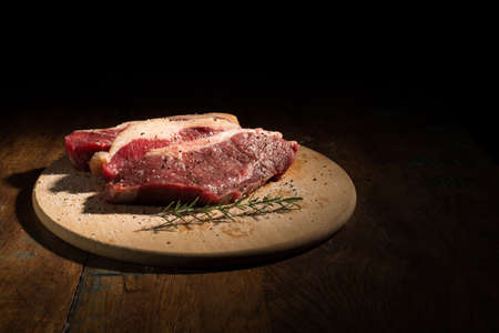 raw meatの写真素材