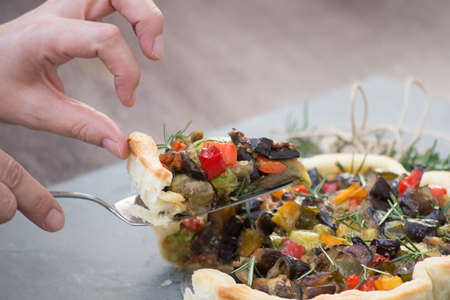 Vegetable Pieの写真素材