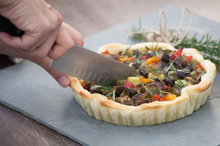 Vegetable Pieの写真素材