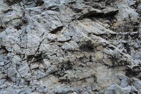 Stone natural wall, photo taken in the quary of rocksの写真素材