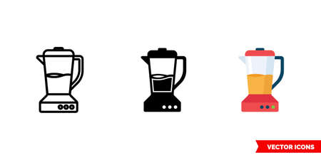 Blender icon of 3 types. Isolated vector sign symbol.のイラスト素材
