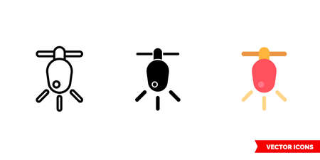 Bauble icon of 3 types. Isolated vector sign symbol.のイラスト素材