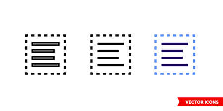 Select all icon of 3 types. Isolated vector sign symbol.のイラスト素材