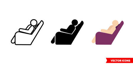 Comfort icon of 3 types color, black and white, outline. Isolated vector sign symbol.のイラスト素材