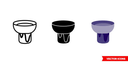 Stove icon of 3 types. Isolated vector sign symbol.のイラスト素材