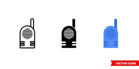 Radio nanny icon of 3 types. Isolated vector sign symbol.のイラスト素材