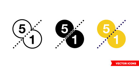 Price comparison icon of 3 types color, black and white, outline.Isolated vector sign symbol.のイラスト素材