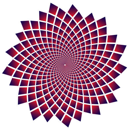 square repeated in fibonacci pattern. fibonacci square gradientのイラスト素材