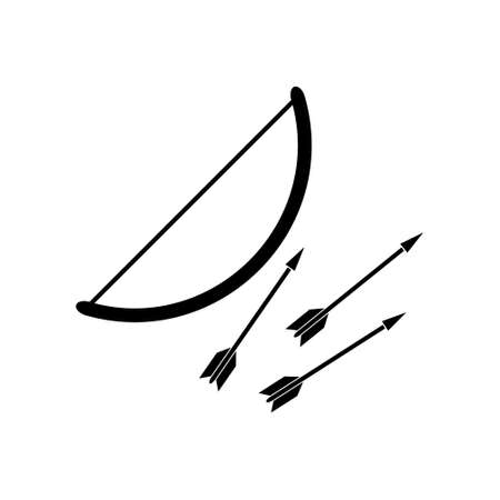 Bow and arrows archery vector iconのイラスト素材