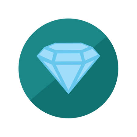 diamond crystal gem vector iconのイラスト素材