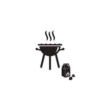 Barbecue grill vector iconのイラスト素材