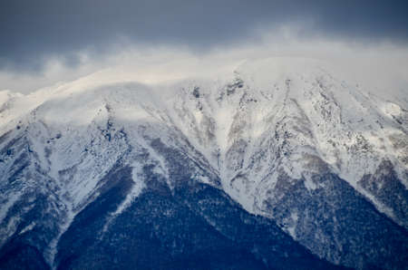 Winter mountains that even feel dignifiedの写真素材