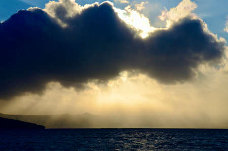 Light from heaven shines into the lake