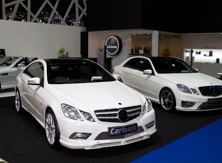 BANGKOK - APRIL 2: Carlsson E coupe car on display at the 33rd Bangkok International Motor Show on April 2, 2012 in Bangkok, Thailand.のeditorial素材