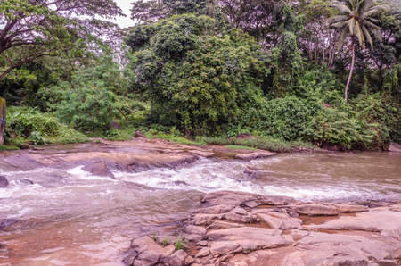 Rocky stream at Manjal Paade, Mangalore, India