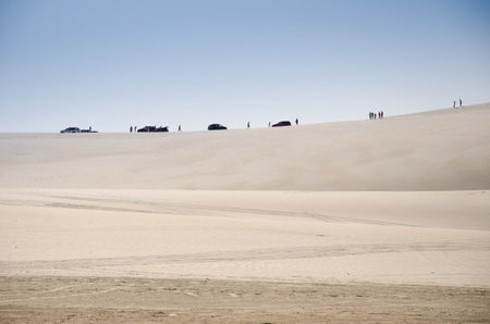 Desert Safari on the sand dunes in Qatarのeditorial素材