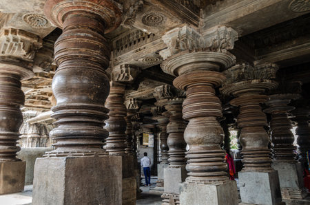 Portion of the  Harihareshwara Temple at Harihar in Karnataka state, India built in the 12th century