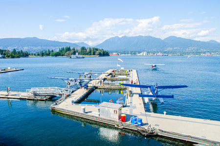 Seaplane port at Canada Place, Vancouver, British Columbia, Canada