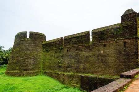 Bekal Fort - a medieval fort built in 1650 AD, at Bekal, Kasargod, Kerala, India