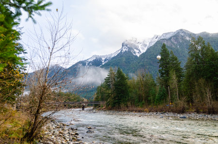A section of the Thacker Regional Park in Hope, British Columbia,  Canadaの写真素材