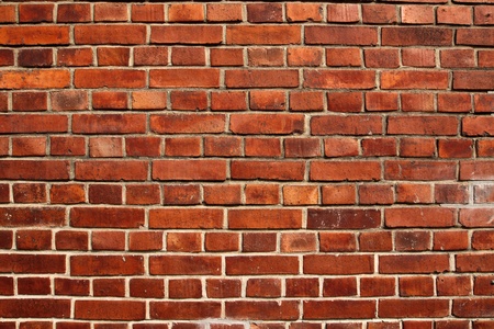 Old red brick wall texture filling frame