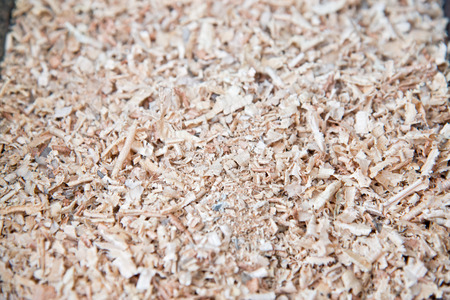 Wood-flake with selected focus (filling frame background)の写真素材