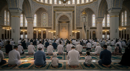 Muslim pilgrims from all over the world gathered to perform Umrah or Hajj at the Haram Mosque in Mecca, Saudi Arabia, days of Hajjの素材