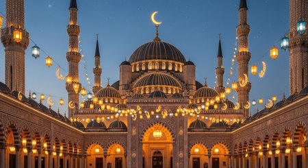 Hagia Sophia in Istanbul at night, Turkey. Hagia Sophia is the largest mosque in Istanbul.の素材