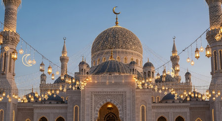 Sheikh Zayed Grand Mosque in Abu Dhabi, United Arab Emiratesの素材