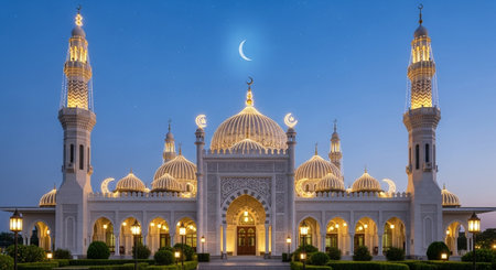 Sheikh Zayed Grand Mosque in Abu Dhabi, United Arab Emiratesの素材