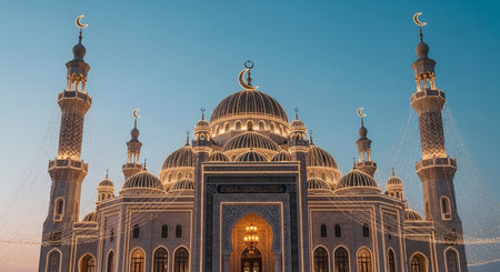 Sheikh Zayed Grand Mosque in Abu Dhabi, United Arab Emiratesの素材