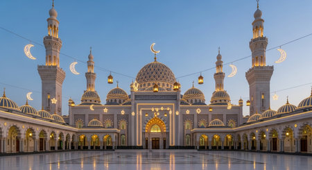 Sheikh Zayed Grand Mosque in Abu Dhabi, United Arab Emiratesの素材