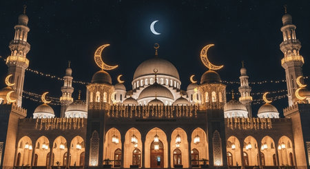 Muslim pilgrims in front of the Hagia Sophia, Istanbul, Turkeyの素材