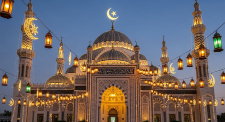 Sheikh Zayed Grand Mosque in Abu Dhabi, United Arab Emiratesの素材