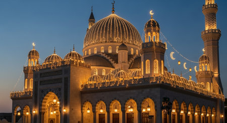 Sheikh Zayed Grand Mosque in Abu Dhabi, United Arab Emiratesの素材