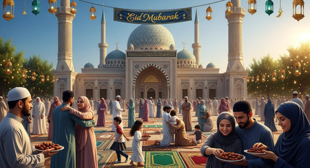 Muslim pilgrims from all over the world gathered to perform Umrah or Hajj at the Haram Mosque in Mecca, Saudi Arabia, days of Hajjの素材