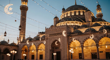 Beautiful view of Suleymaniye Mosque in Istanbul, Turkeyの素材
