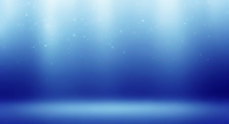 abstract blue background with some smooth lines and sparkles in itの素材