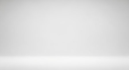 Empty white studio room with spotlight. Mock up, 3D Renderingの素材