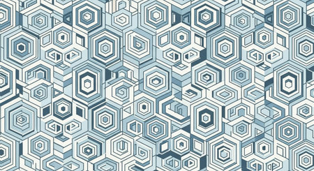 Seamless pattern with hexagons. Geometric background. Vector illustration.の素材