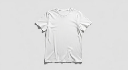 Blank white t-shirt mockup template, 3d renderingの素材