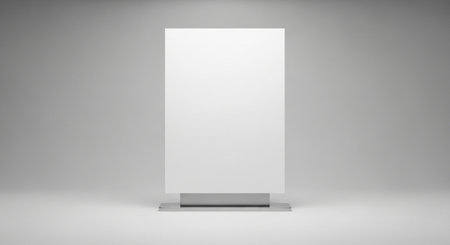 Blank roll up banner stand, 3d rendering. Computer digital drawing.の素材