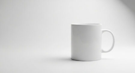 Mug Mockup in White Background - 3D Rendered Imageの素材